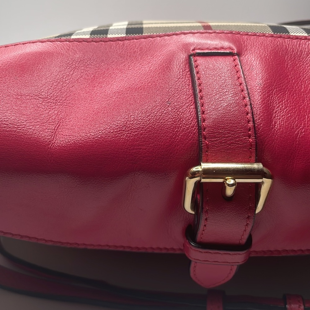 Burberry Horseferry Check Small Crossbody Bag Pink/Beige - Picture 8 of 16